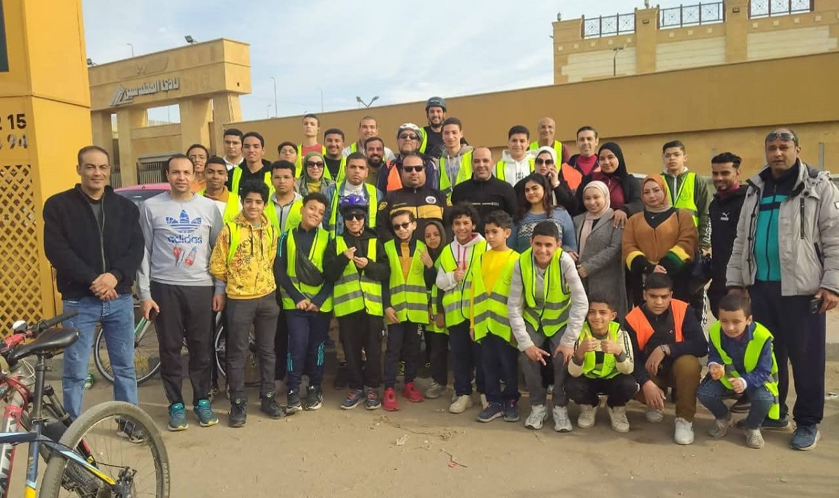 دراجات بني سويف تواصل مبادرة تحويل الميادين لساحات